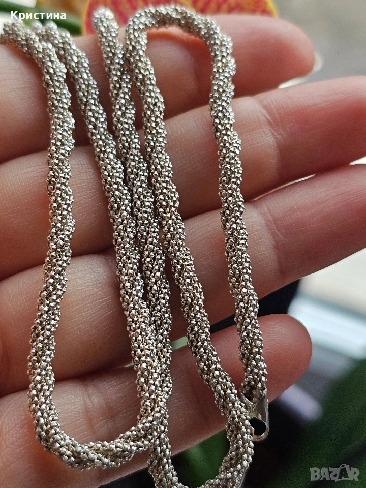 Винтидж сребърно колие, снимка 1