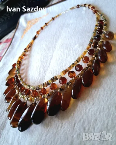 Кехлибарено колие ✨️The Queen✨️, снимка 4 - Колиета, медальони, синджири - 50020136