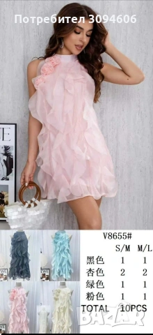 Цветове, дантела и рокли, снимка 6 - Рокли - 53635245