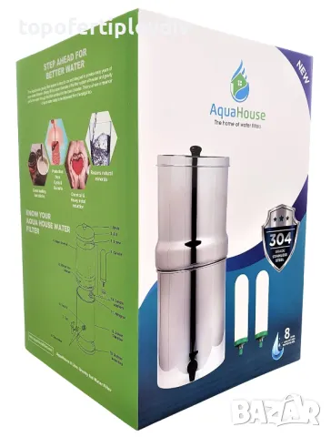 Пречиствател за вода AquaHouse Stainless Steel , снимка 1 - Овлажнители и пречистватели за въздух - 48223959