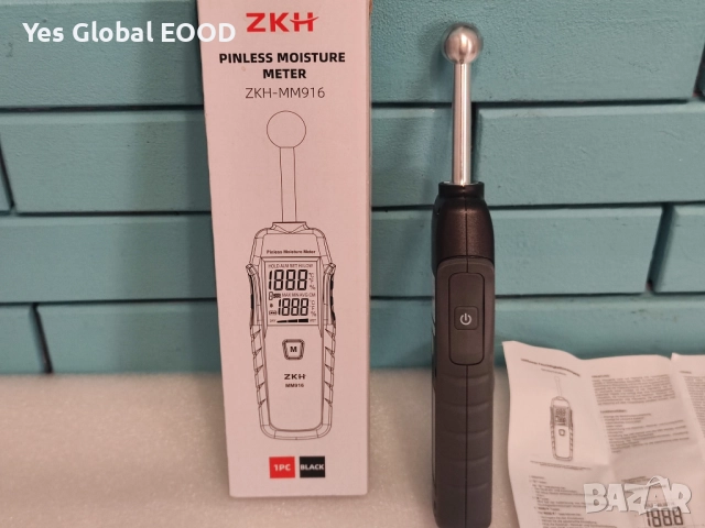 ZKH влагомер за стени, дърво, мазилка и зидария 20-40 мм, снимка 4 - Измервателни инструменти - 51669083
