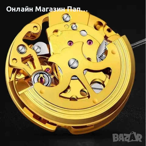 BINBOND 6020 мъжки автоматичен механичен скелетон часовник, снимка 6 - Мъжки - 53198717