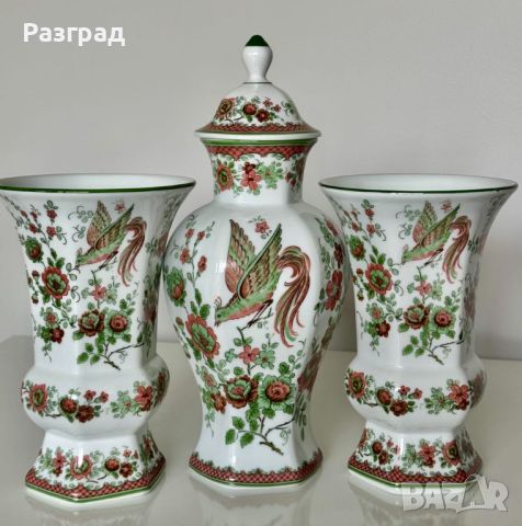 Трио порцеланови вази, снимка 2 - Вази - 45506976
