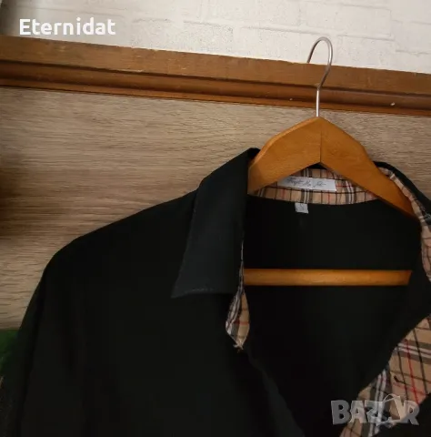 Черна риза пронт BURBERRY , снимка 4 - Ризи - 49829924