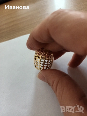 Златни руски обици, пръстен и гривна от естествени перли и злато, снимка 15 - Колиета, медальони, синджири - 53658848