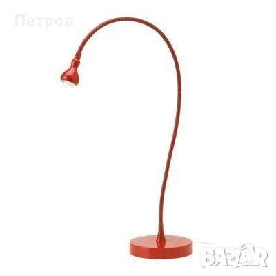 IKEA JANSJO - LED work lamp, червена - 60 cm, снимка 1 - Настолни лампи - 46840472