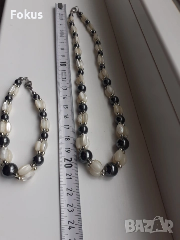 Стар комплект колие и гривна гердан винтич дамски бижута, снимка 4 - Антикварни и старинни предмети - 53951057