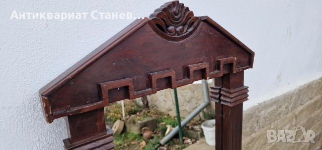 Антикварно дървено огледало , снимка 6 - Декорация за дома - 52842135