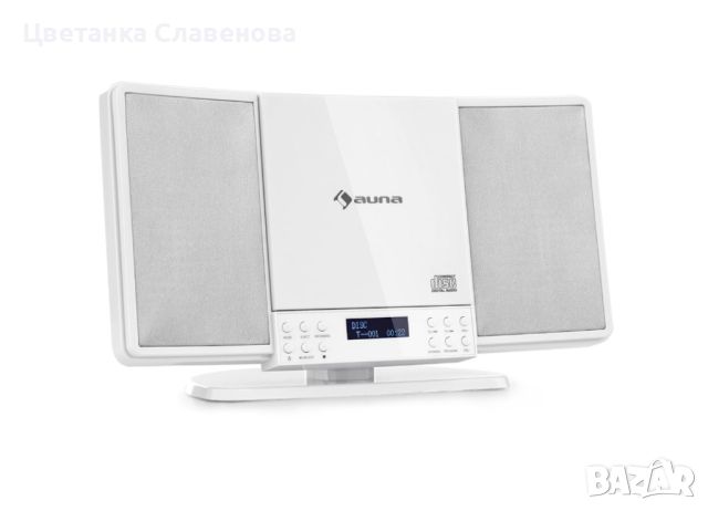  Стерео система, CD, FM и DAB + тунер, BT, бяла, снимка 1 - Аудиосистеми - 45467862