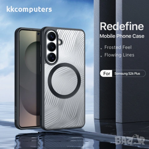 DUX DUCIS Aimo Магнитен Калъф за Samsung S26+ - PC+TPU, MagSafe, 1.2m SGS, REACH, Черен, снимка 3 - Калъфи, кейсове - 53705597