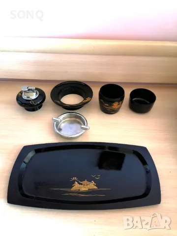 Страхотен Стар Японски Сет За Пушене-1970г., снимка 4 - Антикварни и старинни предмети - 49615569