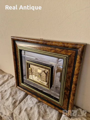 Прекрасна антикварна италианска сребърна картина , снимка 3 - Картини - 50311078