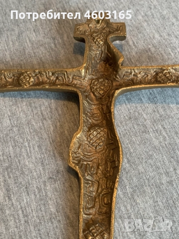 бронзов кръст , снимка 7 - Антикварни и старинни предмети - 52595260