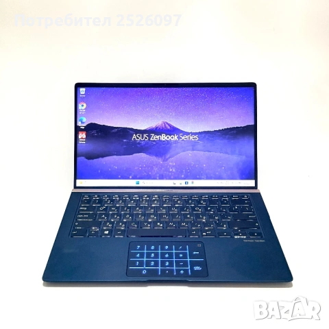 ASUS ZenBook 14 UX433/i7-8565U/256GB NVMe/8GB, снимка 2 - Лаптопи за работа - 53911928