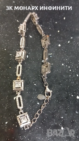 сребърна гривна , снимка 5 - Гривни - 52854606