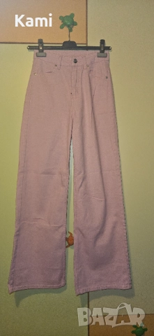 Розови дънки на НМ, XS размер, снимка 7 - Дънки - 51945640