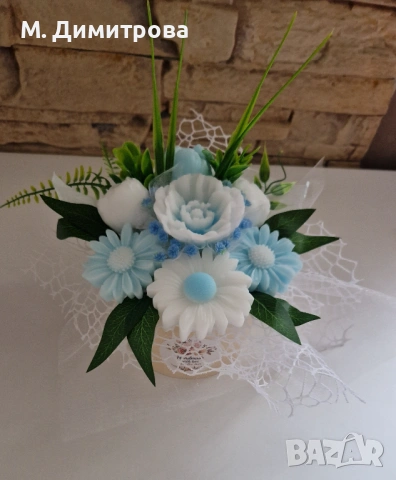 Ароматни сапунени цветя, снимка 5 - Декорация за дома - 54152418