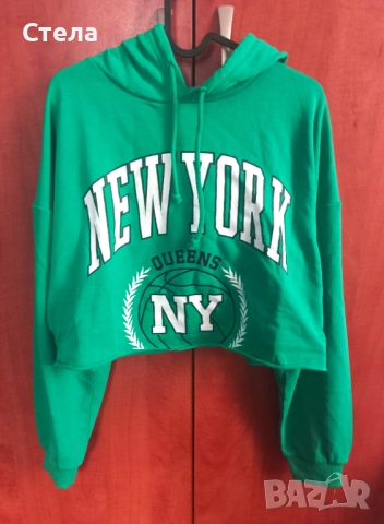 Terranova кроп скъсен суитчър, РАЗЛИЧНИ ЦВЕТОВЕ, дамски, детски, за момиче, сив, нов, с етикет, снимка 12 - Суичъри - 47134658