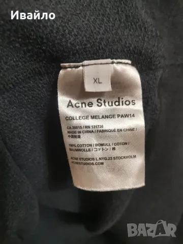 Acne Studios
College Melange PAW14 Sweatshirt. 

, снимка 3 - Блузи - 47047743