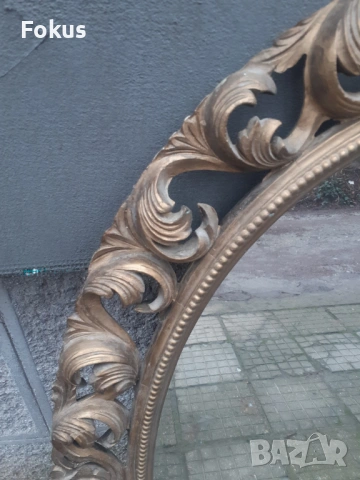 Огромно старо българско огледало, снимка 2 - Антикварни и старинни предмети - 53499518