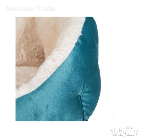 Легло за домашни любимци Mercado Trade, Кръгло, Тюркоаз, снимка 3 - За кучета - 45952017