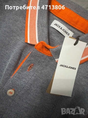 Jack & Jones мъжка тениска / поло, размер S, снимка 4 - Тениски - 53155781