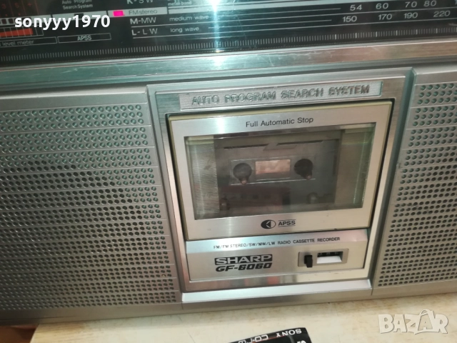 SHARP GF-6060 MADE IN JAPAN 2511251331, снимка 3 - Радиокасетофони, транзистори - 52535504