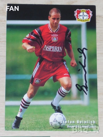 Байер Леверкузен оригинални стари футболни картички с АВТЕНТИЧНИ автографи от Бундеслигата - 1997/98, снимка 6 - Фен артикули - 50784825