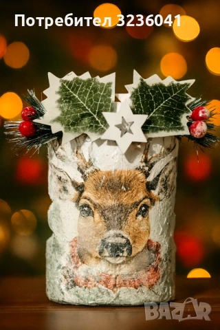 Ръчно изработени свещници , снимка 2 - Коледни подаръци - 52686655