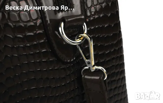 Чанти  6 части "Ню йорк" тип крокодилска, с визитник ключодържател BAG17, снимка 3 - Чанти - 49394266