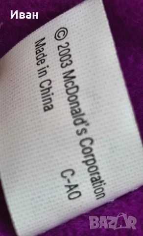 винтидж плюшен настолен часовник с Роналд Макдоналд, снимка 9 - Антикварни и старинни предмети - 53711539