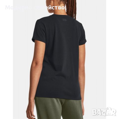 Дамска тениска under armour x project rock night shift tee black, снимка 1 - Тениски - 46651553