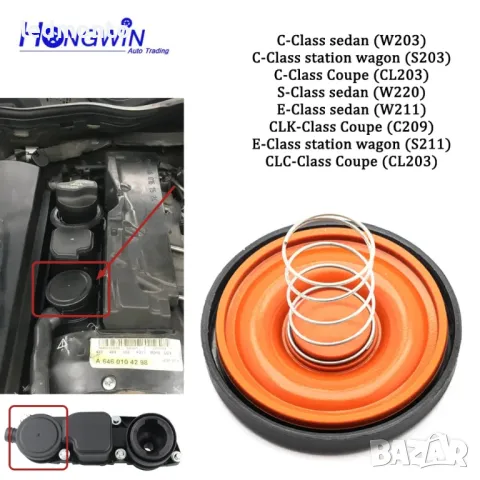 PCV капачка картерни газове за Mercedes W204, W211, S204, снимка 1 - Части - 43802671