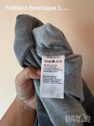 Сиви плюшени бермуди панталонки М размер с ластик в кръста 80% памук 🩶, снимка 7 - Къси панталони и бермуди - 51846461