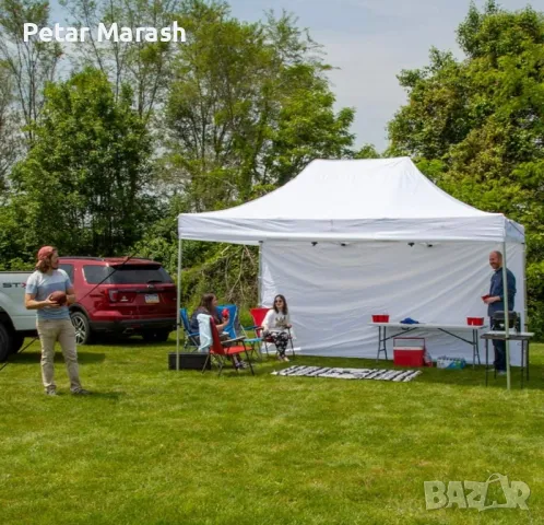 Сгъваема градинска шатра 3×4.5м – здрава, водоустойчива и лесна за разпъване, снимка 6 - Други - 50366095