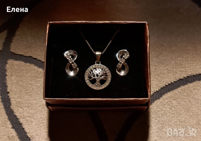 Сребърни комплекти проба 925, снимка 4 - Колиета, медальони, синджири - 53302058
