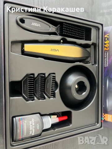 Професионална машинка за подстригване VGR-992 9000RPM, снимка 5 - Машинки за подстригване - 54275851