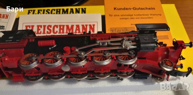 Локомотив Fleischmann  4175 HO Gauge Клас BR 50 058 2-10-0 на DB DCC, снимка 6 - Други ценни предмети - 45491505