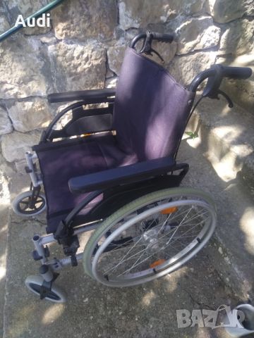 Сгъваема инвалидна рингова количка BREEZY  Ширина на седалката 52см, снимка 12 - Инвалидни колички - 45270477