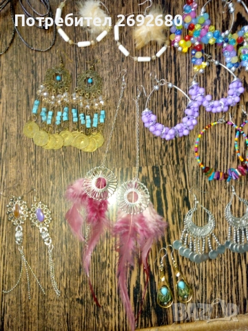 Индийски гривни винтидж,гривни от чист седеф/полускъпоценни камъни,обеци/цени в описанието , снимка 7 - Бижутерийни комплекти - 49883446