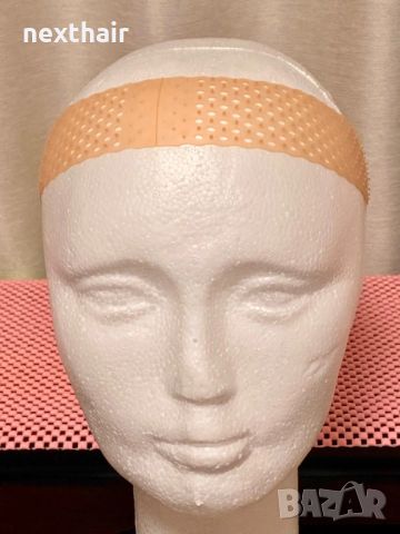 Розова дишаща силиконова лента за глава против плъзгане, снимка 2 - Аксесоари за коса - 46123926