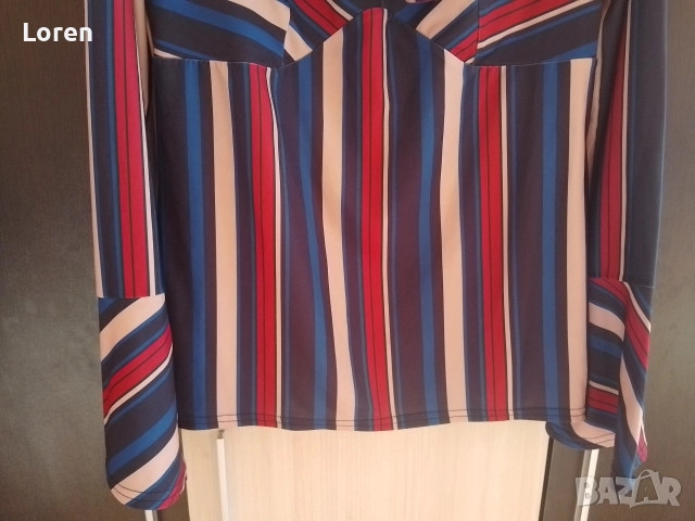 *Bodyflirt boutique*Блуза на раета с модни чарлстон ръкави и дълбоко деколте, снимка 4 - Блузи с дълъг ръкав и пуловери - 52907994