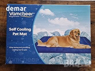 Vamcheer Издръжлива хладна подложка охлаждаща постелка легло за домашни любимци, синьо,60x90 см, снимка 7 - Други стоки за животни - 45623650