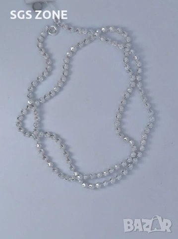 Сребърна верижка от Италия с родиево покритие, снимка 11 - Колиета, медальони, синджири - 53109189