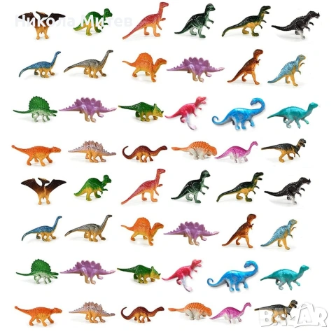 Детски играчки динозаври 48 броя, снимка 4 - Фигурки - 53012878