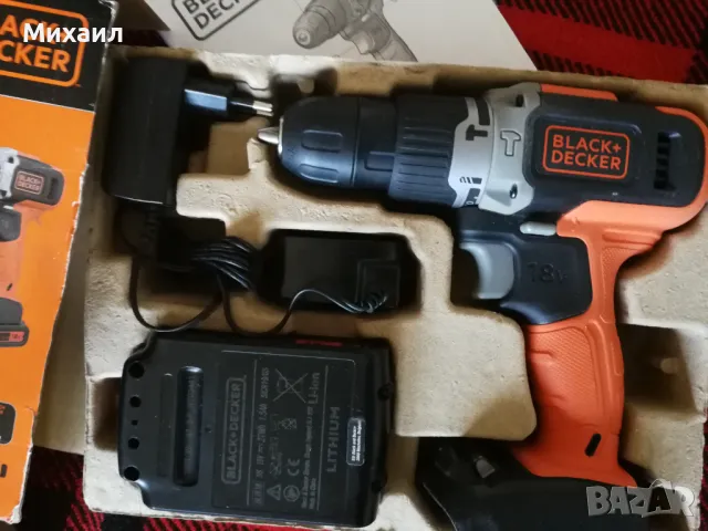 BLACK DECKER ударен винтоверт комплект, снимка 1 - Винтоверти - 48491582