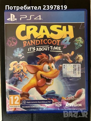 Crash bandicoot its about time. За Ps4, снимка 1 - Игри за PlayStation - 46487931