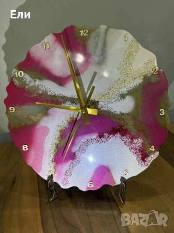 Голям дизайнерски, ръчно изработен часовник, снимка 9 - Стенни часовници - 52646220