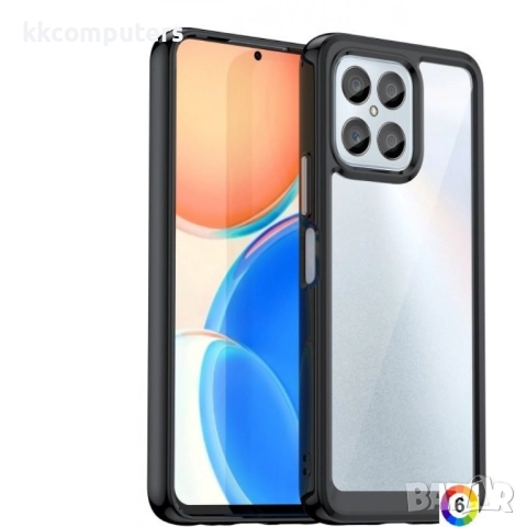 Honor 70 Lite Силиконов Калъф Anti-drop TPU + Acrylic и Протектор, снимка 5 - Калъфи, кейсове - 52506842