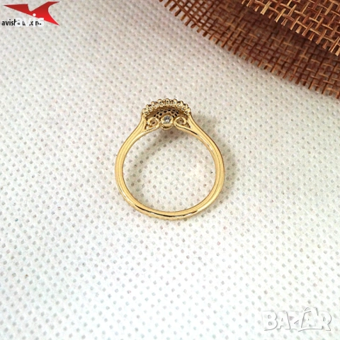Пръстен с 14К златно покритие 224855, снимка 2 - Пръстени - 53932067